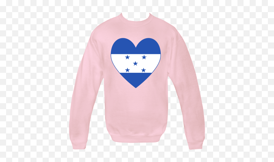 Crew Neck Sweatshirt - Long Sleeve Png,Honduras Flag Png