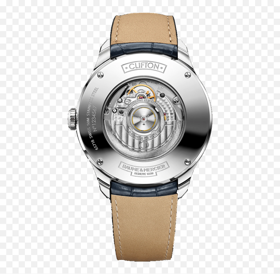 Clifton Moon Phase Watch - Baume Mercier Clifton 10450 Png,Moon Phase Png