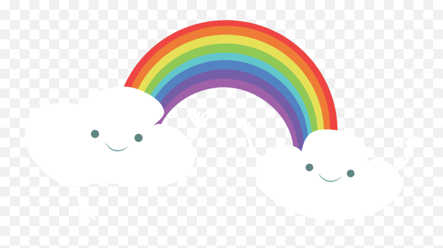 Download Rainbow Euclidean Vector Cloud - Weather Fictional Character Png,Rainbow Cloud Png