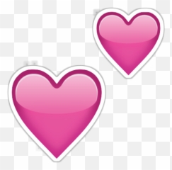 Two Hearts Emoji Png Transparent - Pink Heart Emoji Transparent Background,Two Hearts Png