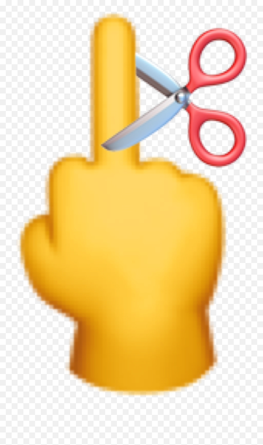 Emoji Middle Finger Cutting Sticker - Middle Finger Cut Emoji Png,Middle Finger Logo