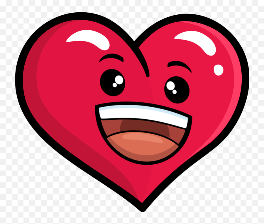 Smiling Heart Emoji Wall Sticker - Happy Png,Raccoon Emoji Icon