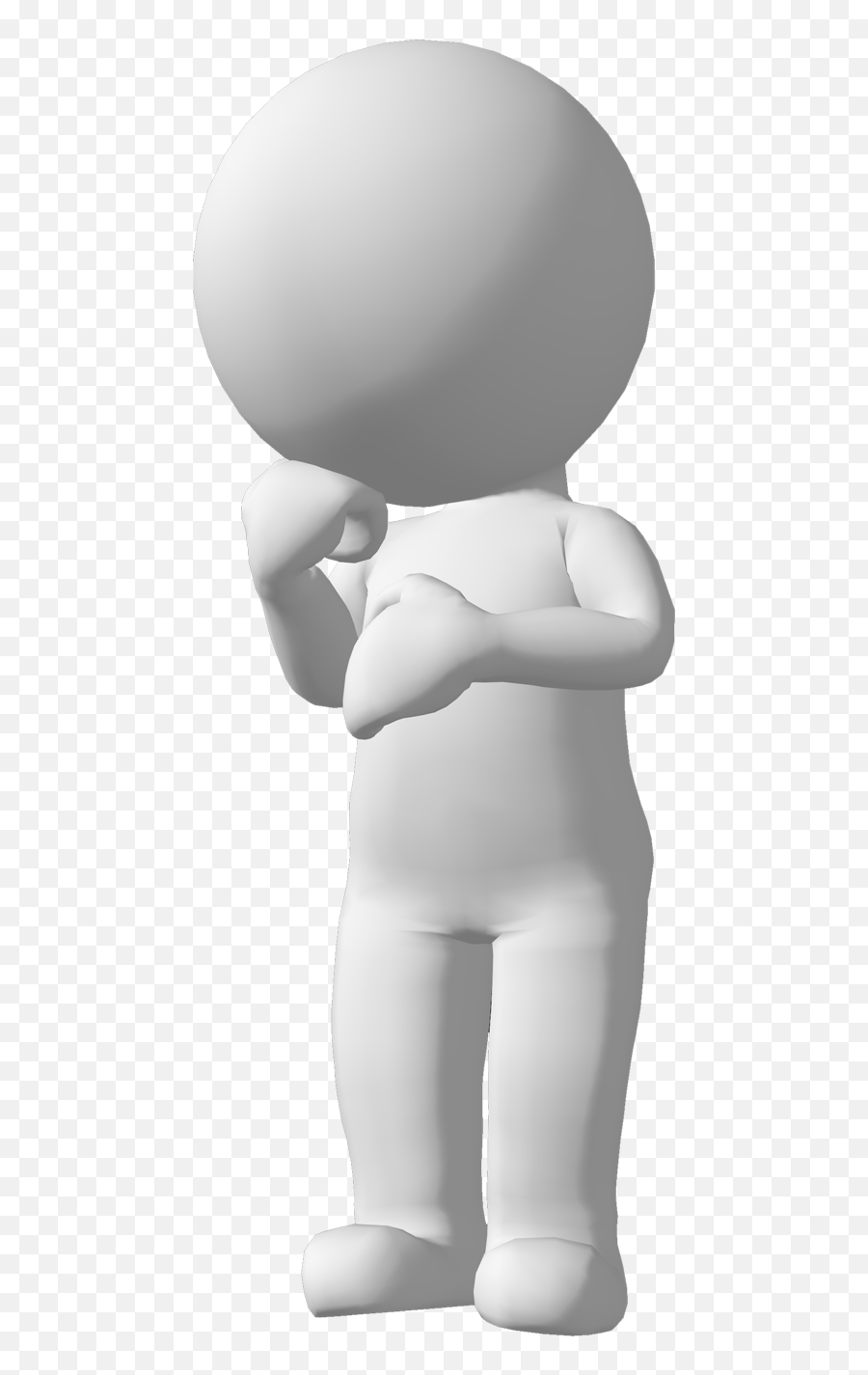White People - 3d Man Thinking Icon Png,Person Icon No Background