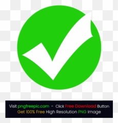 Check Tick Mark Icon Png - Right Vertical