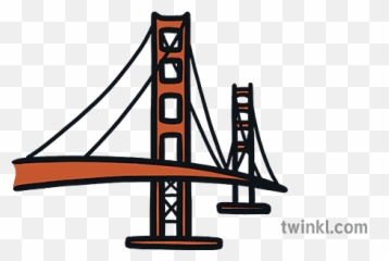 Golden Gate Bridge Map Icon Landmark - png