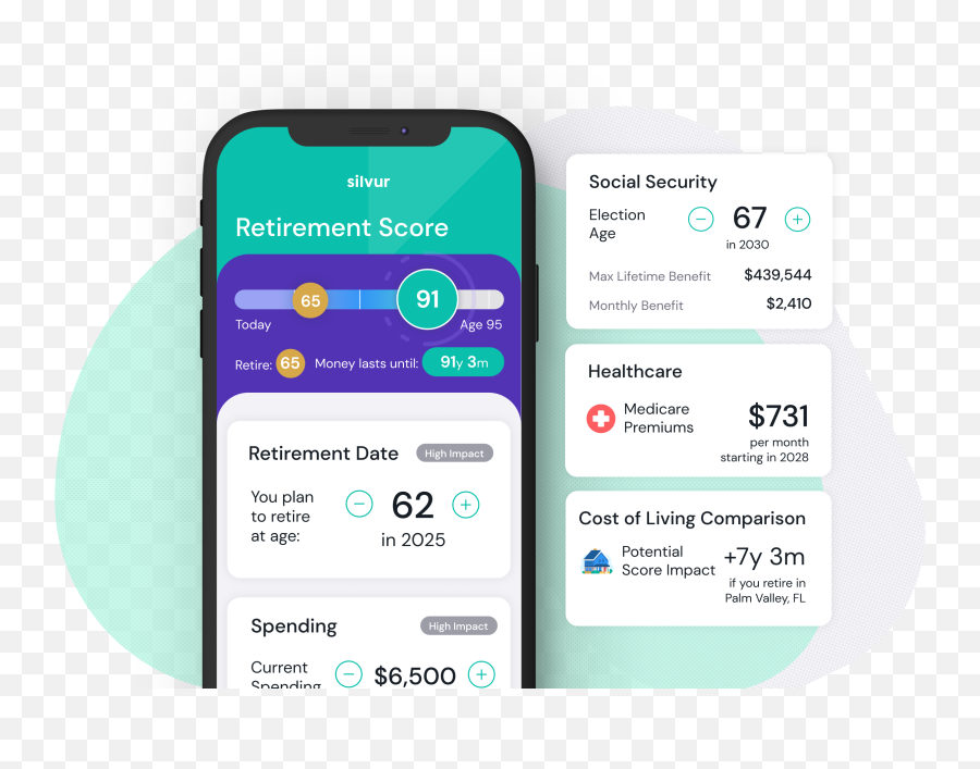 Retirement Planning App For Those Over 50 Silvur - Smartphone Png,Retire Icon