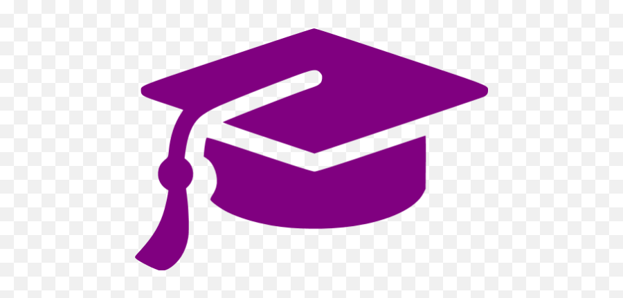 Purple Graduation Cap Icon - Free Purple Graduation Cap Icons Graduation Cap Icon Png,Graduate Cap Icon