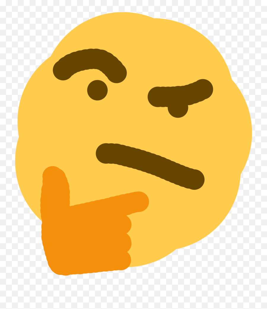 Post - Le Thinking Face Transparent Cartoon Jingfm Png,Harambe Transparent