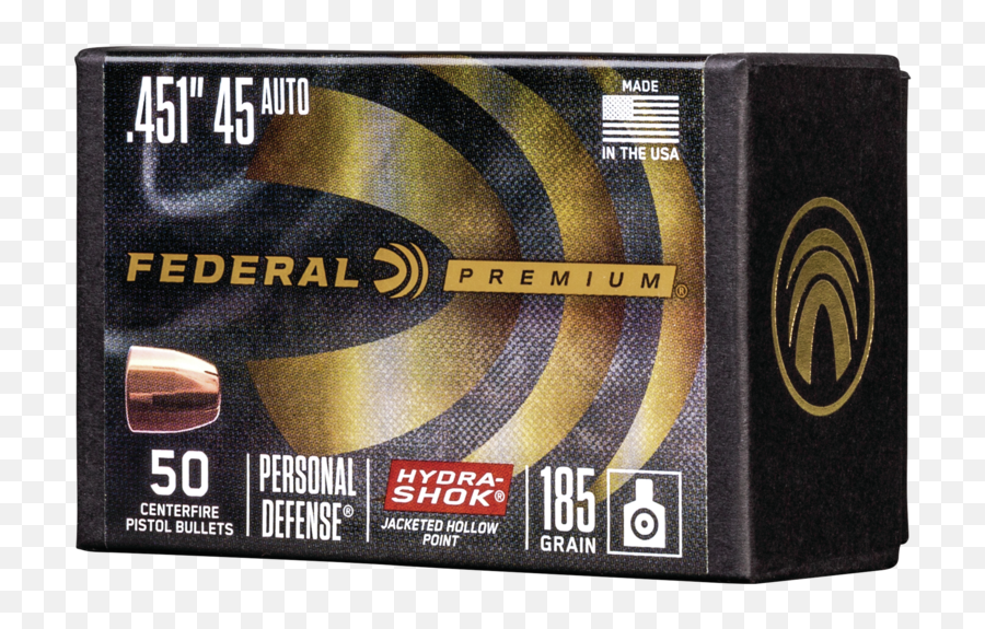 Federal Ammunition - Hydrashok Component Bullet Pb45hs185 Png,Bullets Transparent