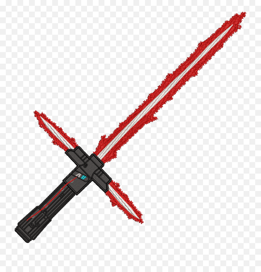 Kylo Ren Lightsaber Embroidery File 3 Sizes - Collectible Sword Png,Overwatch Mouse Icon