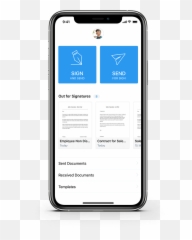 Zoho Sign Mobile App - Free ESignature Share Icloud Storage With Family png