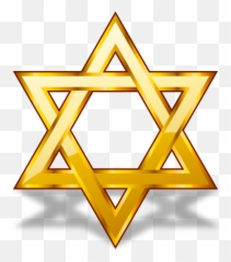 White Star Of David Jewish Symbol Png Citypng - Gold Of Clipart
