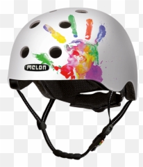 Melon Bicycle Helmet Urban Active Plastered White U2013 - png