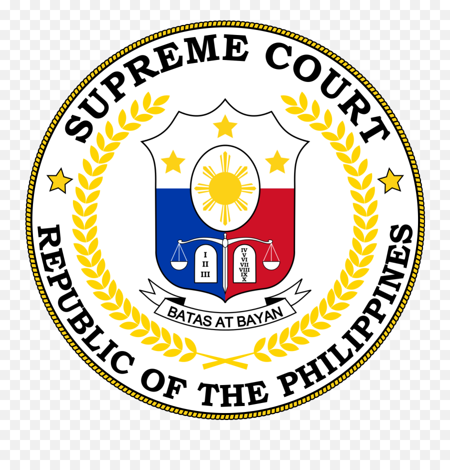 Supreme Court Of The Philippines - Supreme Court Philippines Logo Png,Supreme Logo Transparent Background