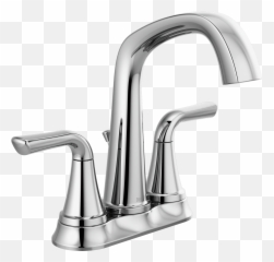 Two Handle Centerset Bathroom Faucet In Chrome 25890lf - Water Tap png