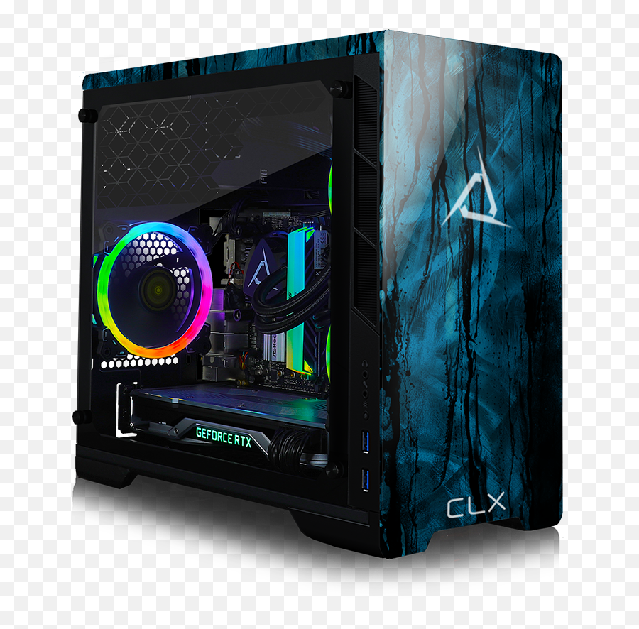 Clx Scarab Mini Gaming Pc Small Form Factor - Computer Fan Png,Fan Icon On Computer Case