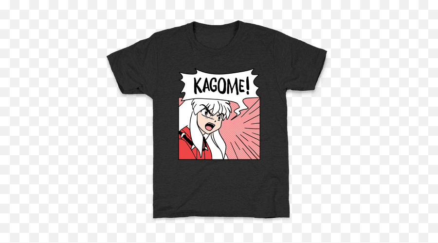 Inuyasha Screaming Kagome 1 Of 2 Pair T - Shirts Batman Villain T Shirt Png,Inuyasha Png