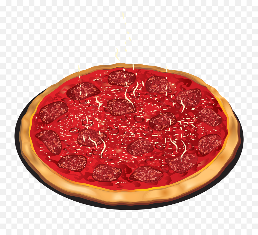 Tomato And Salami Png Clipart - Pizza,Tomato Clipart Png