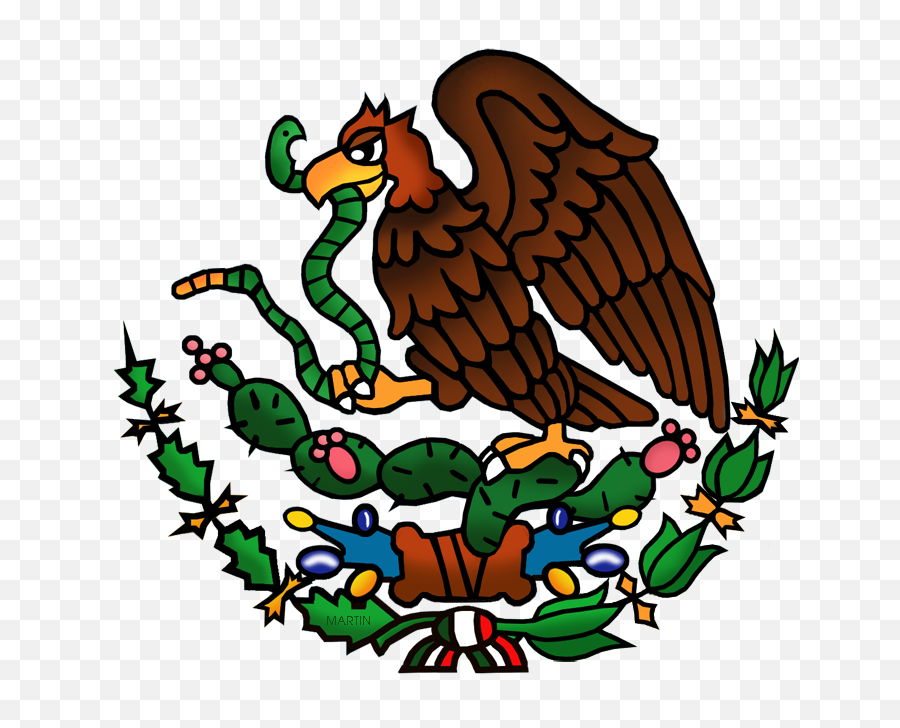 Mexico Clip Art By Phillip Martin - Cartoon Mexican Flag Mexico Flag Clipart Png,Mexican Flag Png