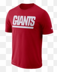 Download New York Giants Nfl Wordmark Red By Nike T - shirt Logos And Uniforms Of The png