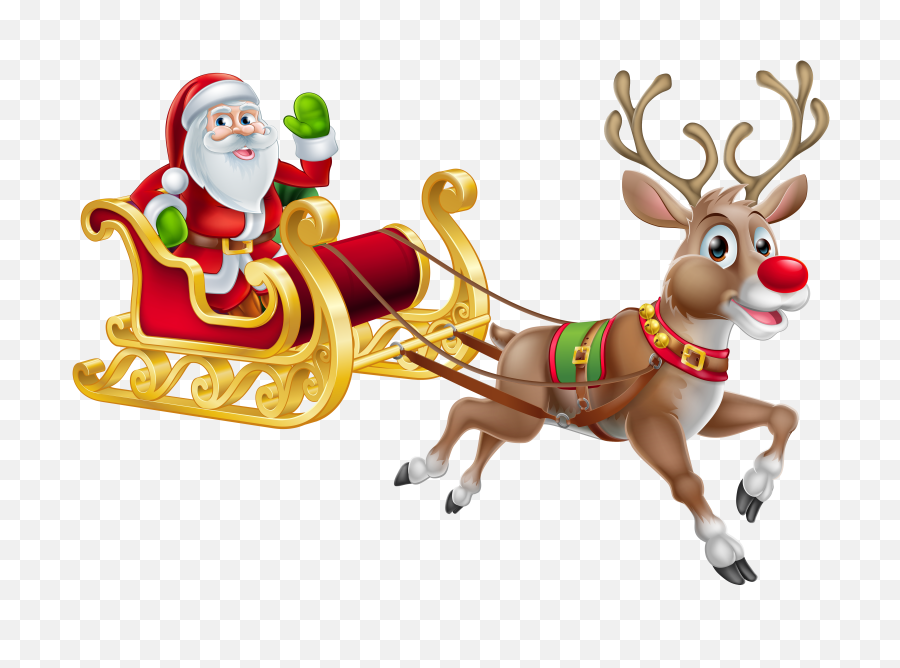 Download Free Png Rudolph Christmas Photo - Dlpngcom Transparent Christmas Santa Png,Christmas Png Transparent
