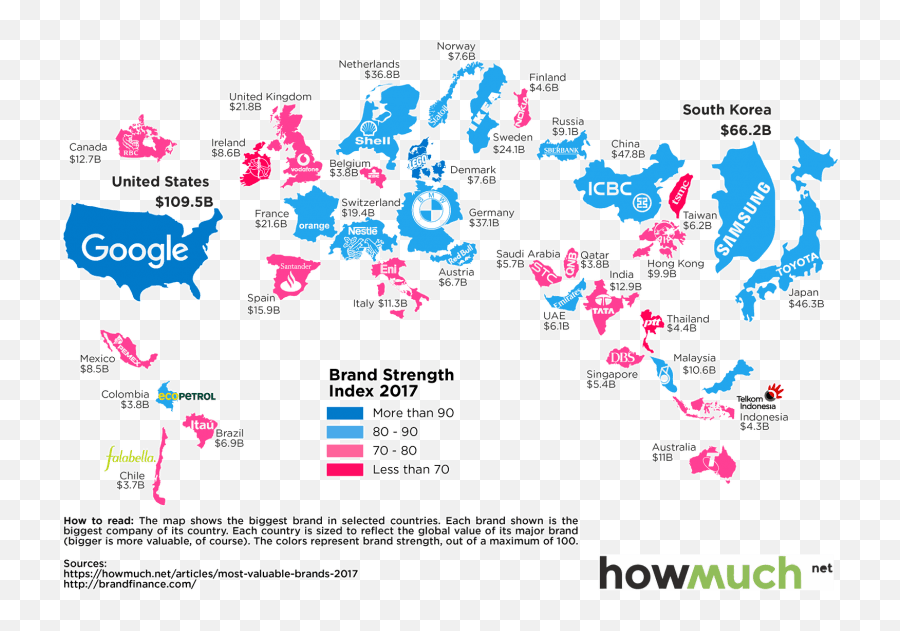 This Map Shows Falabella Is Most Valuable Brand Of Chile Png