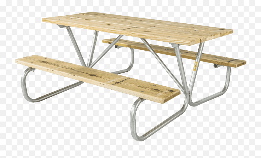 Picnic Table Bolted Frame U0026 Treated Wood Planks Bg Series - Picnic Table Png,Picnic Table Png