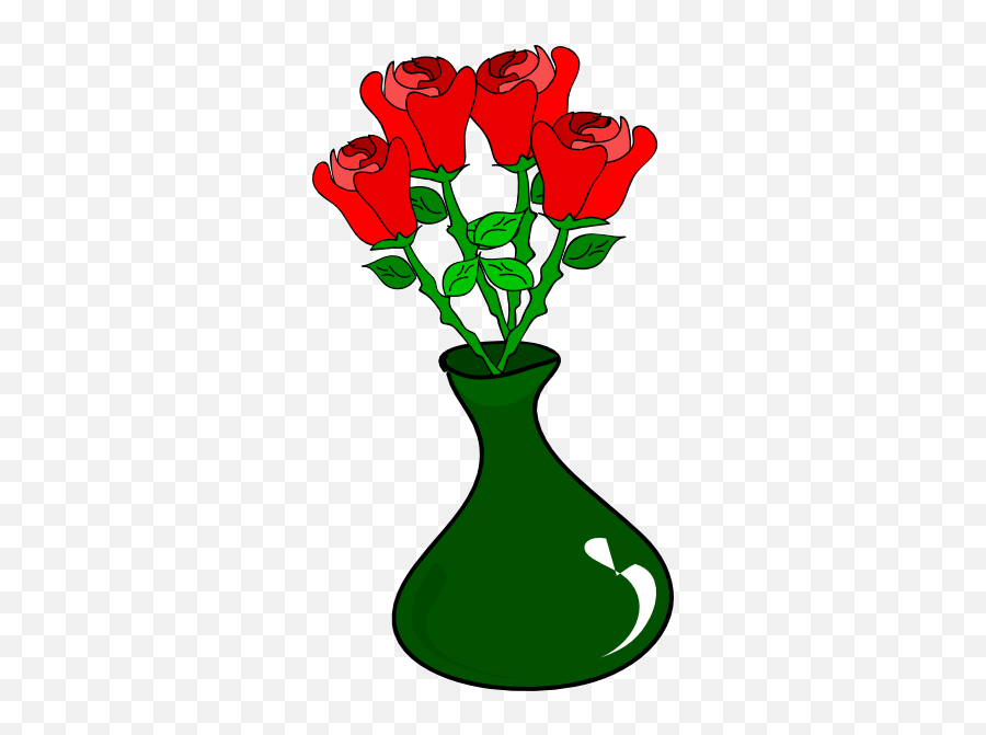 Vase Of Roses Png Clip Arts For Web - Clip Arts Free Png Rose In A Vase Clipart,Rose Clipart Png