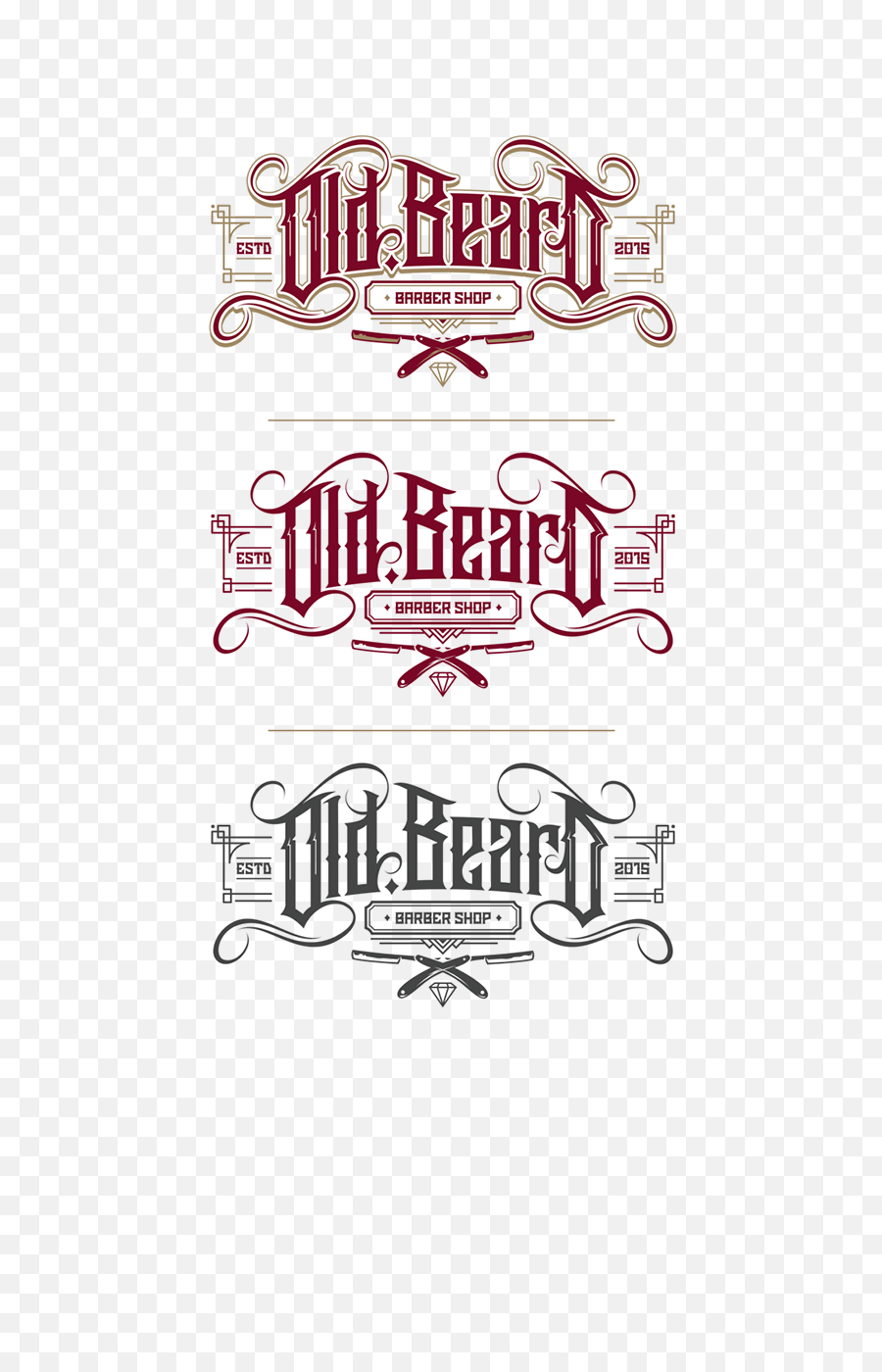 Beard Shop Logo - Old Beard Barber Logo Old Beard Png,Behance Png