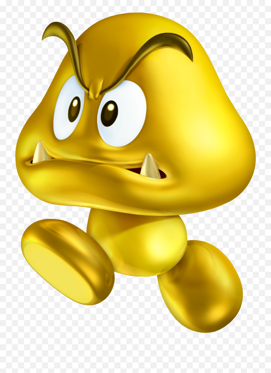 Gold Goomba - Goomba Mario Bros Png,Goomba Png