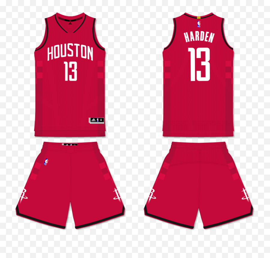Houston Rockets Jersey Redesign - Red Houston Rockets Jersey Png,Houston Rockets Logo Png