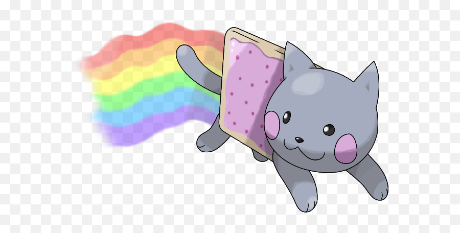 Nyan Cat Kawaii Png Transparent - Cute Nyan Cat Png,Nyan Cat Transparent
