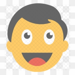 Laughing Face Icon Of Flat Style - Cartoon png