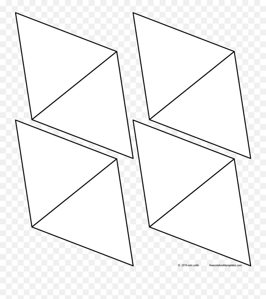 Basic Shape Folds U2013 Small Triangles Free Notebook Templates - Triangle Png,Triangles Png