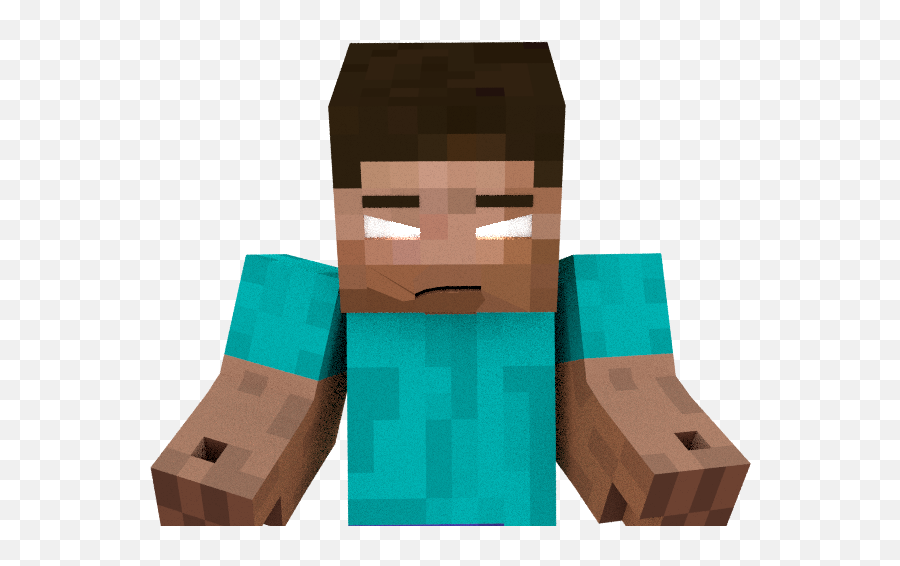 Portrait Of Herobrine From Minecraft The Movie - Wood Png,Herobrine Png