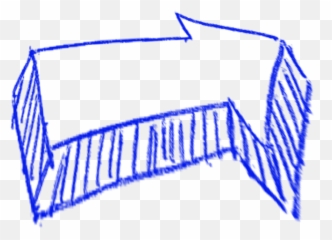 Lines Clipart Chalk - Blue Chalk Arrow Transparent Png,Chalk Line Png