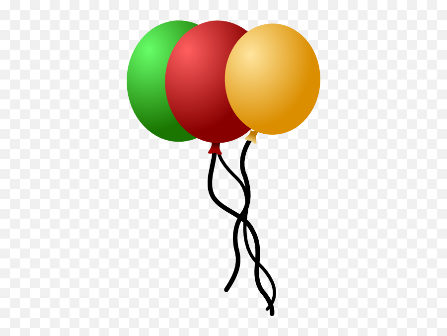 Balloons Clip Art - Vector Clip Art Online Balloons Green Yellow Red Png,Balloons Clipart Png