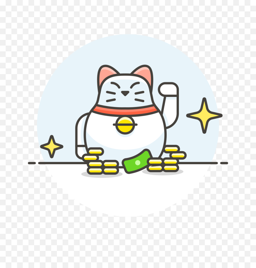 Lucky Cat Money Icon Streamline Ux Free Iconset - Money Cat Icon Png,Money Icon Png