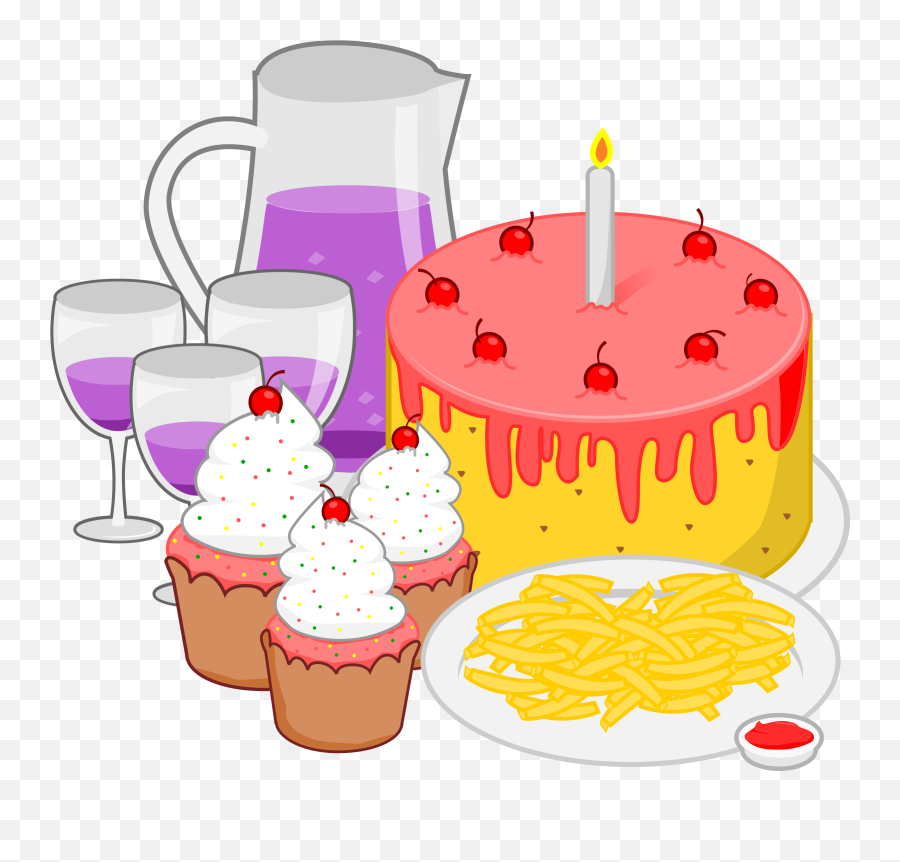 Party Food Clipart Png Image - Party Food Clipart,Food Clipart Png