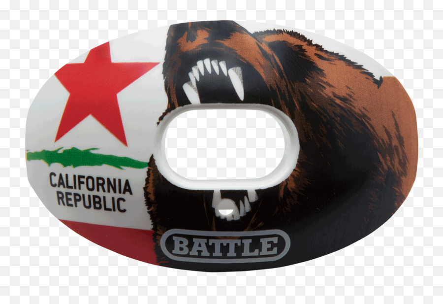 California Flag Oxygen Football Mouthguard - Mouth Guard Football Png,California Flag Png