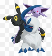 Download Hd Umbreon X Espeon - Umbreon Absol And Espeon Stuffed Toy Png,Espeon Png