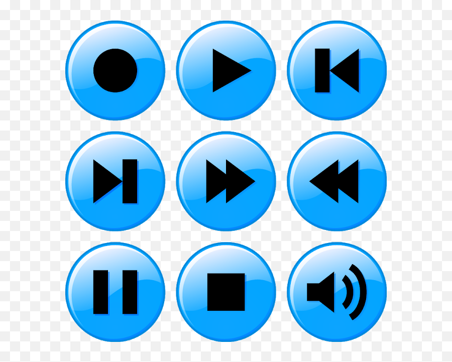 Pin - Music Media Player Buttons Png,Play Icon Png