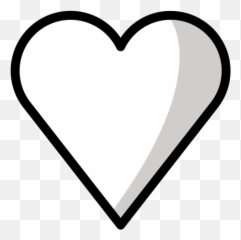 White Heart - Emoji Meanings u2013 TypographyGuru Heart png