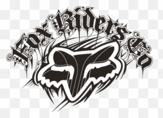 Fox Riders Company Logo Sticker - Racing png