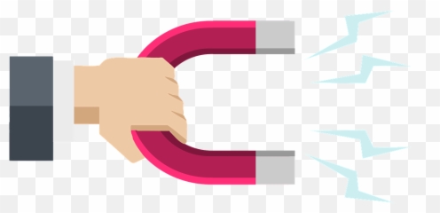 Magnet Hand Attraction - Magnet Png,Magnet Png