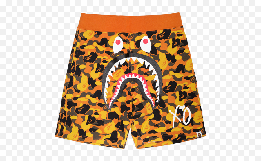 Bape X Xo Camo Shark Sweat Shorts - Gym Shorts Png,Shorts Png