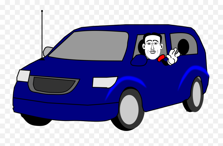 Electric Blue Car Png - Blue Mini Van Clipart,Car Vector Png