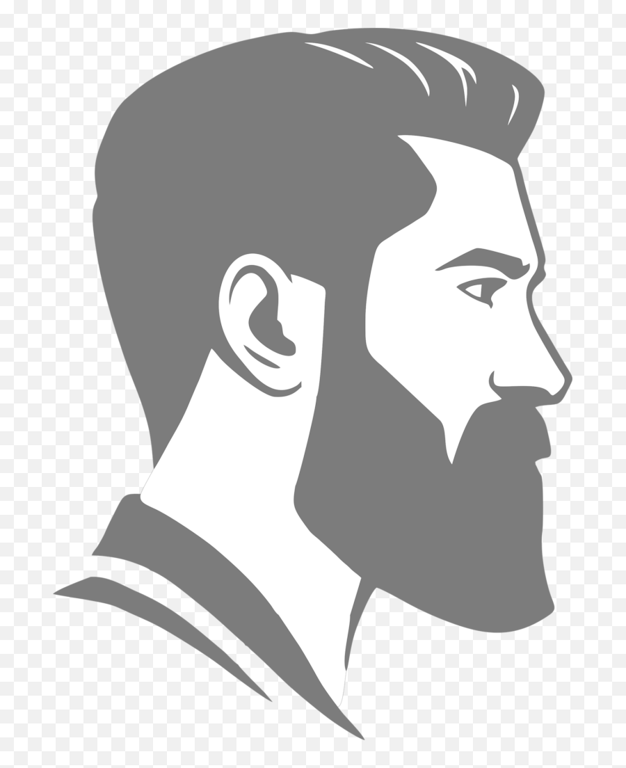 Vector Beard Barber Shop - Free Image On Pixabay Silueta De Hombre Con Barba Png,Barber Shop Png