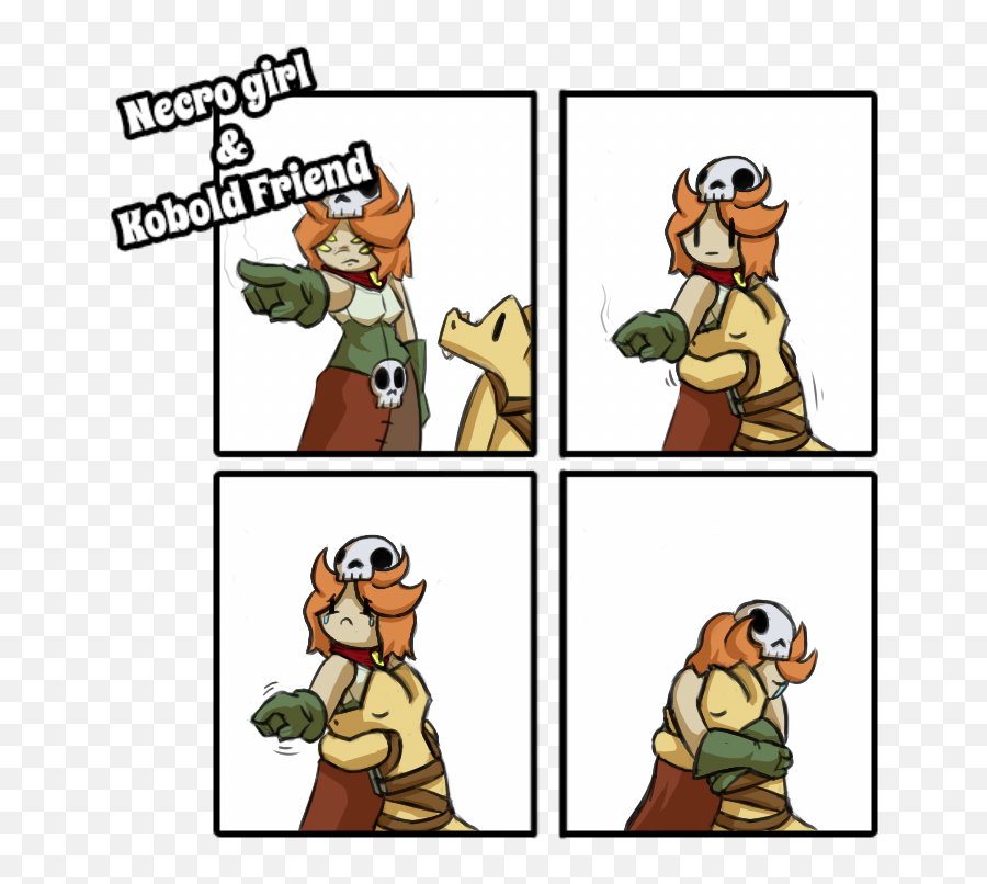 Necro Girl And Kobold Friend - 61 By Dsurion123 Fur Dnd Kobold Comic Png,Kobold Png