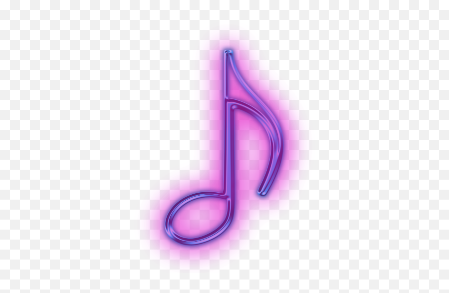 Glowing Purple Neon Icons Set Media - Neon Music Symbol Png,Purple Glow Png